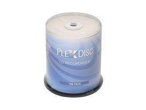 PlexDisc 700 MB 52X Logo Top CD-R 100 Packs Disc Model 631-805-BX