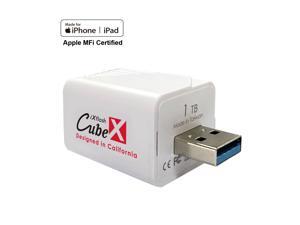 PioData iXflash Cube 1TB Photo Storage Device Apple MFi Certified USB Type A for iPhone & iPad, Auto Backup Photos & Videos PioData iXflash Cube 1TB Photo Storage Device Apple MFi Certified USB Type A for iPhone & iPad, Auto Backup Photos & Videos