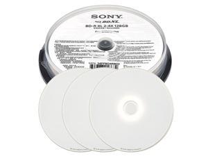 NeweggBusiness - Sony 4X 128GB BD-R XL 3 Discs White Inkjet