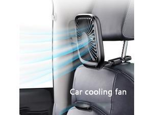 Extraordinary Silent Folding Car Rear Seat Fan Desk Finger Protection Summer Cooler Car accessories Extraordinary Silent Folding Car Rear Seat Fan Desk Finger Protection Summer Cooler Car accessories