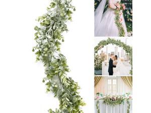 1.9M Artificial Eucalyptus Garland Faux Eucalyptus Leaves Garland Wedding Backdrop Arch Wall Table Party Decor 1.9M Artificial Eucalyptus Garland Faux Eucalyptus Leaves Garland Wedding Backdrop Arch Wall Table Party Decor