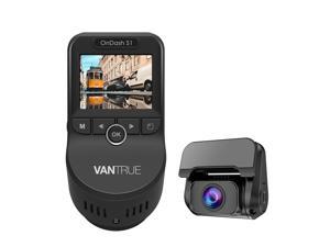 Vantrue S1 4k Dash Cam, Dual 1080P Front and Rear Dash Camera with GPS, Support 256GB Max, Near 360° Wide Angle, Capacitor, Sony Night Vision, 24 Hours Parking Mode, Motion Sensor, Loop Recording