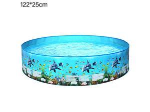 Inflatable Swimming Pool Outdoor Indoor Center Lounge Family Kids Water Play Fun Backyard Paddling Pools Garden Summer Holiday 122*25cm/48"*10" Inflatable Swimming Pool Outdoor Indoor Center Lounge Family Kids Water Play Fun Backyard Paddling Pools Garden Summer Holiday 122*25cm/48"*10"