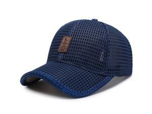 Mens Mesh Baseball Cap Breathable Outdoor Sun Hat Summer Solid Sports Snapback Trucker Cap Mens Mesh Baseball Cap Breathable Outdoor Sun Hat Summer Solid Sports Snapback Trucker Cap