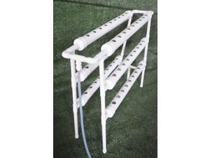 Intsupermai Hydroponic Grow Kit Ladder Double Side 6 Pipe 54 Plant Site Gardening Supplies