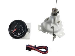 Intsupermai 52mm Boat Rudder Angle Indicator Gauge 0-190O With Marine/Boat Rudder Sensor 12V