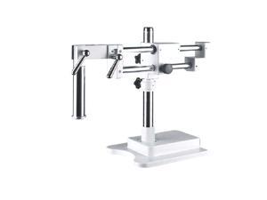 Intsupermai Microscope Gimbal Support Arms Double Pole Rotate 360 Degrees Lifting Bracket