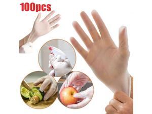 Large Size 100 Pcs Disposable Gloves PVC Vinyl Nitrile Gloves Transparent Powder-Free Latex-Free Use for Medical Dental Checks Kitchen Cooking Baking Cleaning Safety Food Handling Salon Large Size 100 Pcs Disposable Gloves PVC Vinyl Nitrile Gloves Transparent Powder-Free Latex-Free Use for Medical Dental Checks Kitchen Cooking Baking Cleaning Safety Food Handling Salon