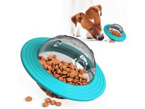 Interactive Dog Toy Puzzle IQ Treat Ball,UFO Food Dispenser Puzzle Slow Feeder Ball, Interactive Dog Frisbee Toy