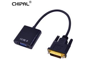CHIPAL 10PCSs DVI-D to VGA Adapter 24+1 25Pin DVI to 15Pin VGA Converter Cable for PC Desktop Notebook HD 1080P Monitor Display CHIPAL 10PCSs DVI-D to VGA Adapter 24+1 25Pin DVI to 15Pin VGA Converter Cable for PC Desktop Notebook HD 1080P Monitor Display