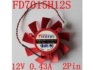 FD7015H12S 2pin 12V 0.43A for ATI HD 5770 / 5850 Series Video Card Cooling Fan