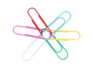 OIAGLH Super Large Paper Clips Vinyl Coated 30 Pack 4 Inch Assorted Color Jumbo Paper Clip Holder Multicolored Giant Big Sheet Holder