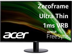 Acer SB241Y Abi 23.8" Full HD (1920 x 1080) VA Monitor | AMD FreeSync Technology | Ultra-Thin | Edge-to-Edge | Zero-Frame | 1ms (VRB) | 75Hz Refresh Rate | (HDMI & VGA Ports)