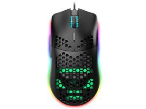 HXSJ J900 USB Wired Gaming Mouse RGB Gaming Mouse with Six Adjustable DPI Ergonomic Design for Desktop Laptop Black HXSJ J900 USB Wired Gaming Mouse RGB Gaming Mouse with Six Adjustable DPI Ergonomic Design for Desktop Laptop Black