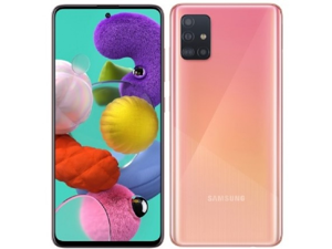 Samsung Galaxy A51 A515F 128GB DUOS GSM Unlocked Phone w/ Quad Camera 48 MP + 12 MP + 5 MP + 5 MP (International Variant/US Compatible LTE) - Pink Samsung Galaxy A51 A515F 128GB DUOS GSM Unlocked Phone w/ Quad Camera 48 MP + 12 MP + 5 MP + 5 MP (International Variant/US Compatible LTE) - Pink