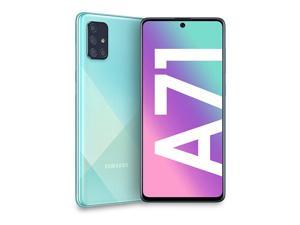 Samsung Galaxy A71 SM-A715F/DS (128GB ROM + 8GB RAM) - 4G LTE - Octa Core (LTE USA Latin Caribbean Euro) w/Four Cameras (64+12+5+5mp) - Blue Samsung Galaxy A71 SM-A715F/DS (128GB ROM + 8GB RAM) - 4G LTE - Octa Core (LTE USA Latin Caribbean Euro) w/Four Cameras (64+12+5+5mp) - Blue