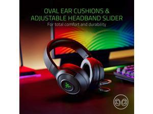 Razer Kraken X USB Ultralight Gaming Headset: 7.1 Surround Sound - Lightweight Frame - Green Logo Lighting - Integrated Audio Controls - Bendable Cardioid Microphone - For PC - Classic Black Razer Kraken X USB Ultralight Gaming Headset: 7.1 Surround Sound - Lightweight Frame - Green Logo Lighting - Integrated Audio Controls - Bendable Cardioid Microphone - For PC - Classic Black