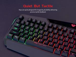 MeeTion C510 Wired Gaming Keyboard and Mouse Combo Rainbow Backlit Gaming Keyboard with Wrist Rest and 4 Color Backlit Gaming Mouse 2400 DPI for Windows PC Gamers (Black) MeeTion C510 Wired Gaming Keyboard and Mouse Combo Rainbow Backlit Gaming Keyboard with Wrist Rest and 4 Color Backlit Gaming Mouse 2400 DPI for Windows PC Gamers (Black)