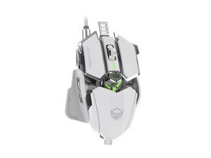 MeeTion M990S Wired Gaming Mouse, 4000 dpi, 8 Keys Custom Programmable, RGB Backlit, Ergonomic Game USB Optical Mice, Gamer Desktop Laptop PC Gaming Mouse for Windows/MAC, White MeeTion M990S Wired Gaming Mouse, 4000 dpi, 8 Keys Custom Programmable, RGB Backlit, Ergonomic Game USB Optical Mice, Gamer Desktop Laptop PC Gaming Mouse for Windows/MAC, White