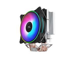 IFORGAME T600 120mm RGB CPU Cooler, High Airflow, 6 Heatpipes, Aluminum Fins, Hydraulic Bearing, PWM Fan, Computer Air Cooler for Intel/AMD Ryzen IFORGAME T600 120mm RGB CPU Cooler, High Airflow, 6 Heatpipes, Aluminum Fins, Hydraulic Bearing, PWM Fan, Computer Air Cooler for Intel/AMD Ryzen