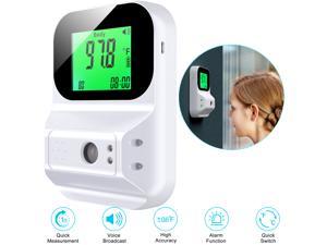Konsung Wall Mounted Infrared Automatic Digital Scanner Thermometer for Adults Forehead Touchless Non Contact for Offices,Shops, Schools (Without Battery)