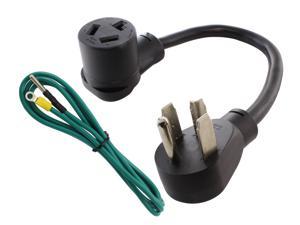 1.5 ft. 4-Prong Dryer Plug to 3-Prong Dryer Female Connector Adapter