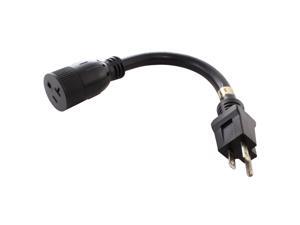 1FT STW 12/3 15A to 20A 125V UL Listed Adapter Cord (20A T-blade) 1FT STW 12/3 15A to 20A 125V UL Listed Adapter Cord (20A T-blade)