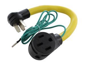 1.5FT 3-Prong 50A Old Range/ Welder Outlet to NEMA 14-50R EV/ RV 50A 125/250V Connector 1.5FT 3-Prong 50A Old Range/ Welder Outlet to NEMA 14-50R EV/ RV 50A 125/250V Connector