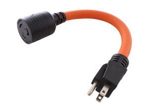 1FT Adapter Cord 15A Household Plug to L5-20R 20A Locking Female Connector 1FT Adapter Cord 15A Household Plug to L5-20R 20A Locking Female Connector