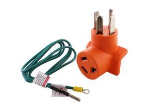 30A 250V NEMA 14-30 4-Prong NEW Dryer Plug to 3-Prong NEMA 10-30 Old Dryer Socket Adapter 30A 250V NEMA 14-30 4-Prong NEW Dryer Plug to 3-Prong NEMA 10-30 Old Dryer Socket Adapter