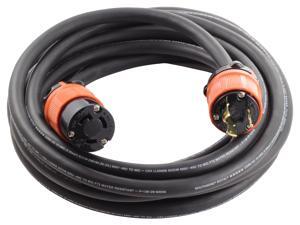 AC Connectors 25 ft. 10/3 Heavy Duty SOOW L6-30 30 Amp 250-Volt Generator Rubber Extension Cord AC Connectors 25 ft. 10/3 Heavy Duty SOOW L6-30 30 Amp 250-Volt Generator Rubber Extension Cord