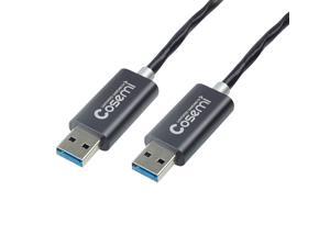 COSEMI 10G USB Active Optical Cable AOC USB Long Cable, USB 3.1 Gen 2 Fiber Optic Cable, Ultra Thin USB Cable Type A 5M - 16.4Ft COSEMI 10G USB Active Optical Cable AOC USB Long Cable, USB 3.1 Gen 2 Fiber Optic Cable, Ultra Thin USB Cable Type A 5M - 16.4Ft