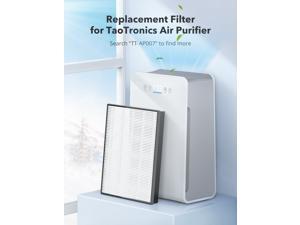 True HEPA Air Purifier Replacement Filter, 3 Stage HEPA Filter for TaoTronics TT-AP007, 3-in-1 Filter with Pre-Filter, H13 HEPA Filter and Active Carbon Filter