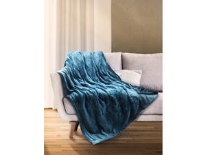 Sable Heated Blanket Electric Throw, 50" x 60" Full Body Size Fast Heating Blankets Flannel, 10 Heating Levels 3 Hours Auto-Off ETL Certified Machine Washable (Blue) (SA-BD038) Sable Heated Blanket Electric Throw, 50" x 60" Full Body Size Fast Heating Blankets Flannel, 10 Heating Levels 3 Hours Auto-Off ETL Certified Machine Washable (Blue) (SA-BD038)