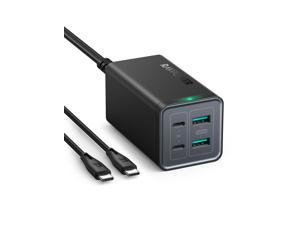 USB C Charger, RAVPower 120W 4-Port Desktop USB Charging Station with 100W Power Delivery, 2 USB C Ports + 2 USB A Ports for MacBook Pro/Air, Dell XPS 13, iPad Pro, iPhone, Nintendo Switch, Galaxy