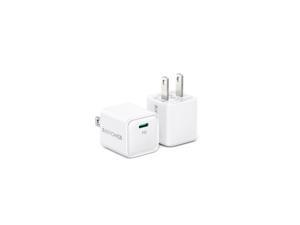 USB C Charger, RAVPower 2-Pack 20W Fast Charger Type C Wall Charging Adapter, PD QC 3.0 PPS Durable Compact for iPhone 12 Pro Max Mini 11 iPad Samsung Galaxy S20 Pixel Switch Charging Station