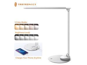 TaoTronics LED Lamp, Natural Desk Lamp Eye- Care Dimmable Lamp Touch Control for Home Office, White