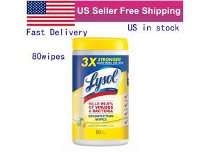 Lysol Disinfecting Wipes Lemon&Lime Blossom Scent (80counts each)US in Stock Fast Shipping
