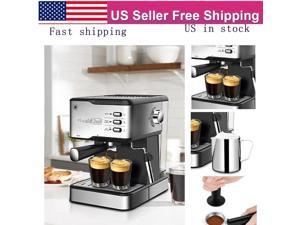 20Bar Espresso Machine Coffee Maker 950W Milk Frother Steam Wand With 1.5L Water Tank