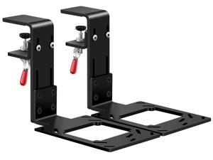 Meza Mount-Set of 2 Desk Mounts for Logitech G X52/X52 Pro/X56/X56 Rhino/Thrustmaster T.16000M with All Installation Bolts & Install Manual