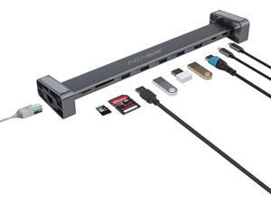 ACASIS Base Design USB C Laptop Docking Station Type C to USB 3.0 HDMI SD Card Reader with PD Charging for Win 7/8/10/XP 32Bit Mas OS Pro