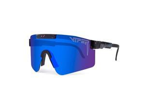 Pit Viper Polarized Sports Sunglasses, Unisex Cycling Glasses Windproof Outdoor Eyewear, Driving Fishing UV400 Protection Sunglass C05