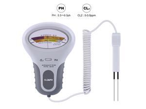 Tester 2 In 1 Water Quality PH & Chlorine Level Portable Digital PH Meter Pool Spa Analytical Instrument Tester 2 In 1 Water Quality PH & Chlorine Level Portable Digital PH Meter Pool Spa Analytical Instrument