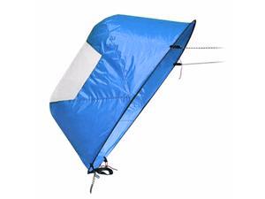 Blue 42"/108cm Sail Foldable Kayak Boat Wind Sail Sup Paddle Board Sailing Canoe Stroke Paddle Rowing Boats Wind Clear Window BLUE Blue 42"/108cm Sail Foldable Kayak Boat Wind Sail Sup Paddle Board Sailing Canoe Stroke Paddle Rowing Boats Wind Clear Window BLUE