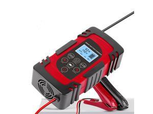 12V 24V 4A 6A 8A Full Automatic Car Battery Charger Power Pulse Repair Chargers Wet Dry Lead Acid Battery-chargers Digital LCD Display RED 12V 24V 4A 6A 8A Full Automatic Car Battery Charger Power Pulse Repair Chargers Wet Dry Lead Acid Battery-chargers Digital LCD Display RED