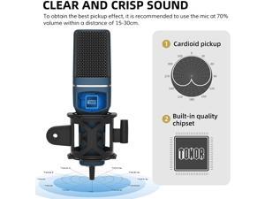 Gaming Microphone, TONOR Computer Condenser PC Mic with Tripod Stand & Pop Filter for Streaming, Podcasting, Vocal Recording, Compatible with iMac PC Laptop Desktop Windows Computer, TC-777 Gaming Microphone, TONOR Computer Condenser PC Mic with Tripod Stand & Pop Filter for Streaming, Podcasting, Vocal Recording, Compatible with iMac PC Laptop Desktop Windows Computer, TC-777