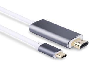 USB-C to HDMI Cable 15ft/4.5m(Thunderbolt 3 Compatible, USB-C HDMI 4K 60Hz Cable for Samsung Galaxy S8/S8 Plus, 2017/2016 MacBook Pro, 2015 MacBook