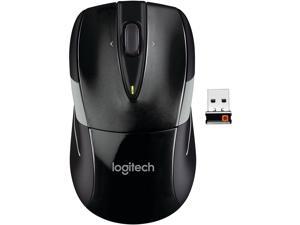 Logitech M525 Wireless Mouse ?C Long 3 Year Battery Life Ergonomic Shape for Right or Left Hand Use Micro-Precision Scroll Wheel and USB Unifying Receiver for Computers and Laptops Black/Gray