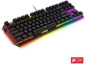 DREVO BladeMaster TE All Rounder RGB Mechanical Gaming Keyboard with Programmable Genius Knob USB Wired Tactile Clicky Gateron Blue Switch