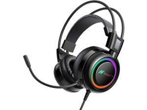 Gaming Headset for PS4, PC, Laptop, PS4 Gaming Headset with Noise Canceling Microphone 7.1 Virtual Surround Sound, Gaming Headphones with Bass Vibration, RGB LED Lights, On Ear Controller Gaming Headset for PS4, PC, Laptop, PS4 Gaming Headset with Noise Canceling Microphone 7.1 Virtual Surround Sound, Gaming Headphones with Bass Vibration, RGB LED Lights, On Ear Controller